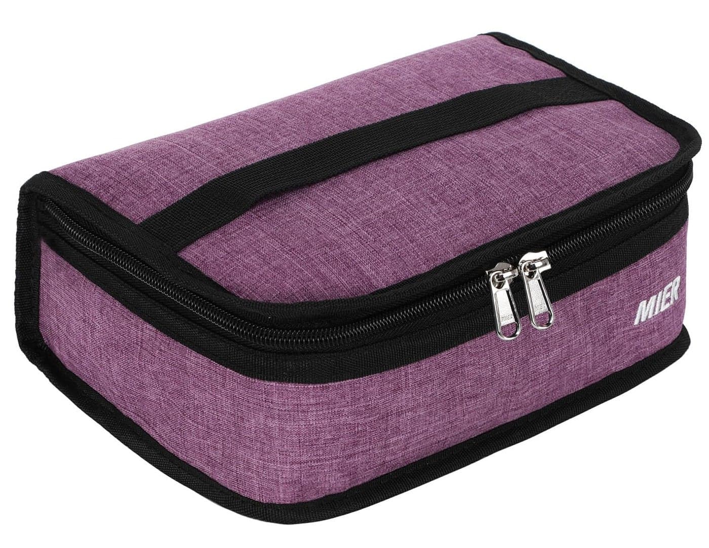 MIER Portable Thermal Insulated Cooler Bag Mini Lunch Bag for Kids Purple