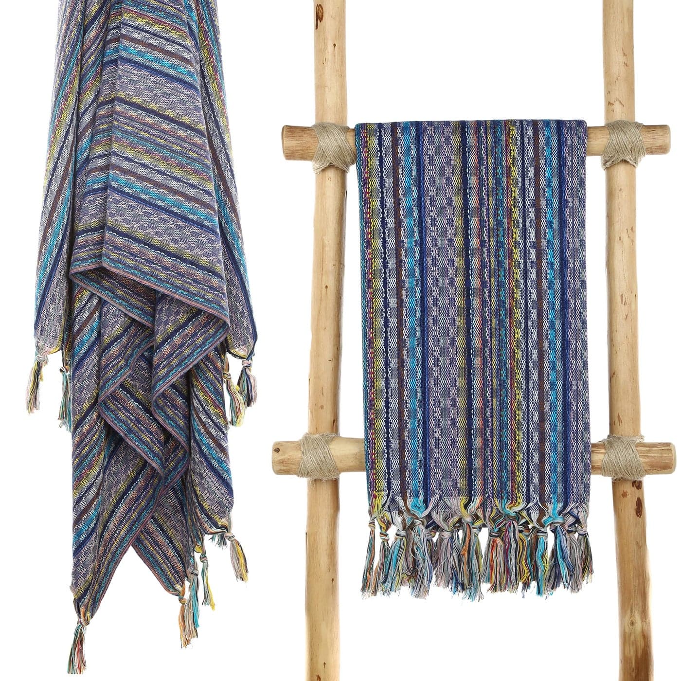 Cacala Pestemal Turkish Beach Towel Highly Absorbent Quick and Easy Dry Soft and Comfortable for Bath Spa Pool Gym and Yoga 100 Cotton 37 x 70