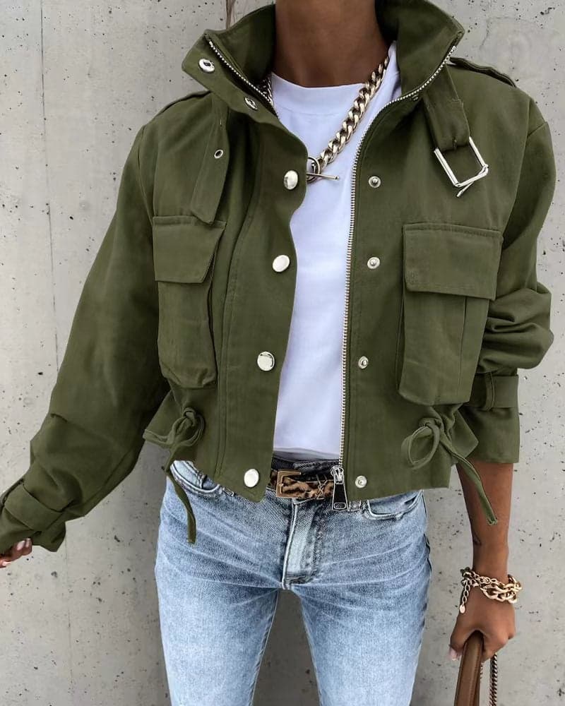 2026 Spring Women'S Jacket New Printed Short Casual Jacket Women'S Top