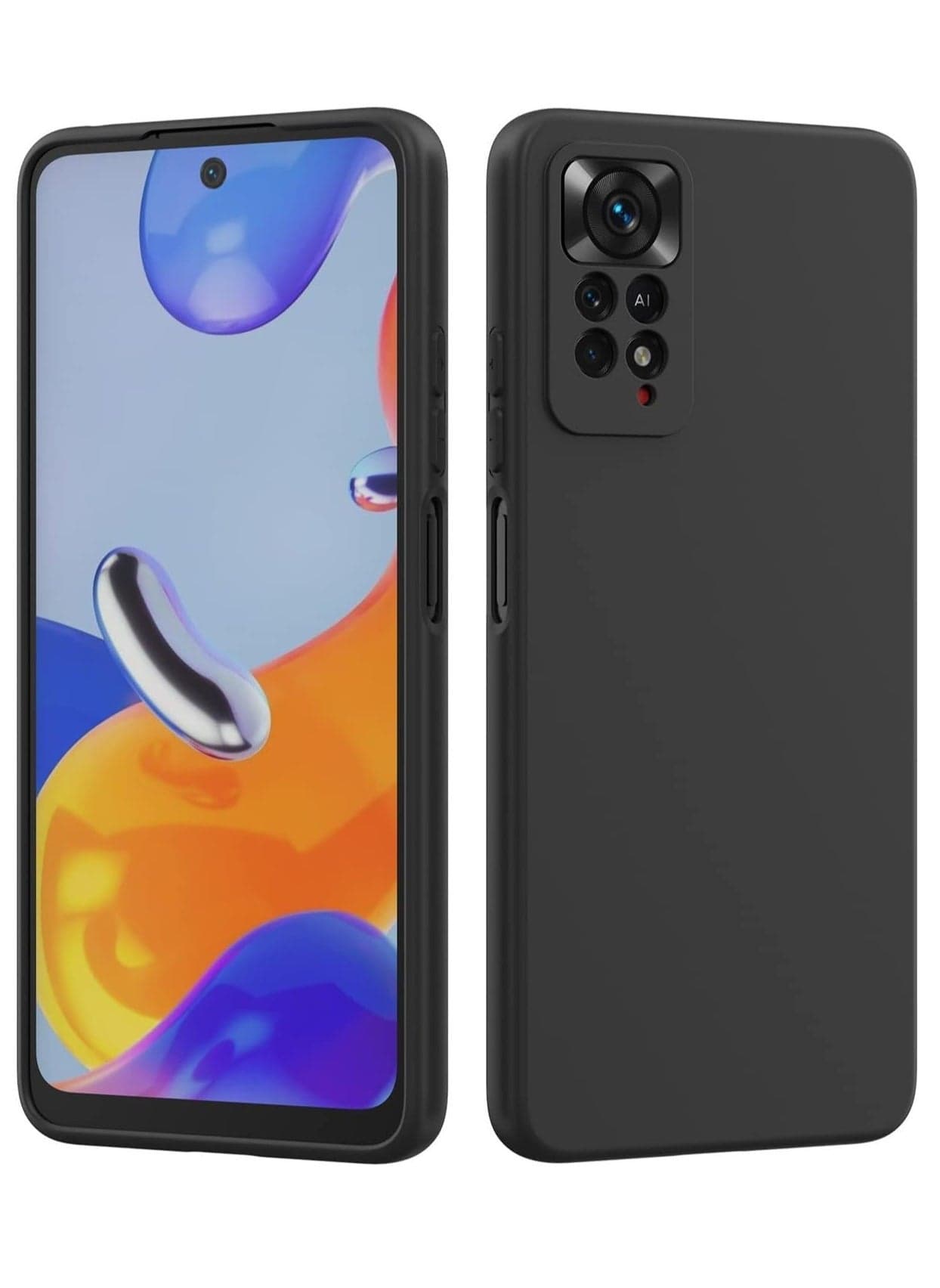 Redmi Note 11 Pro Silicone Case, Soft TPU Protective Back Cover, Slim Shockproof Anti-Scratch Phone Case