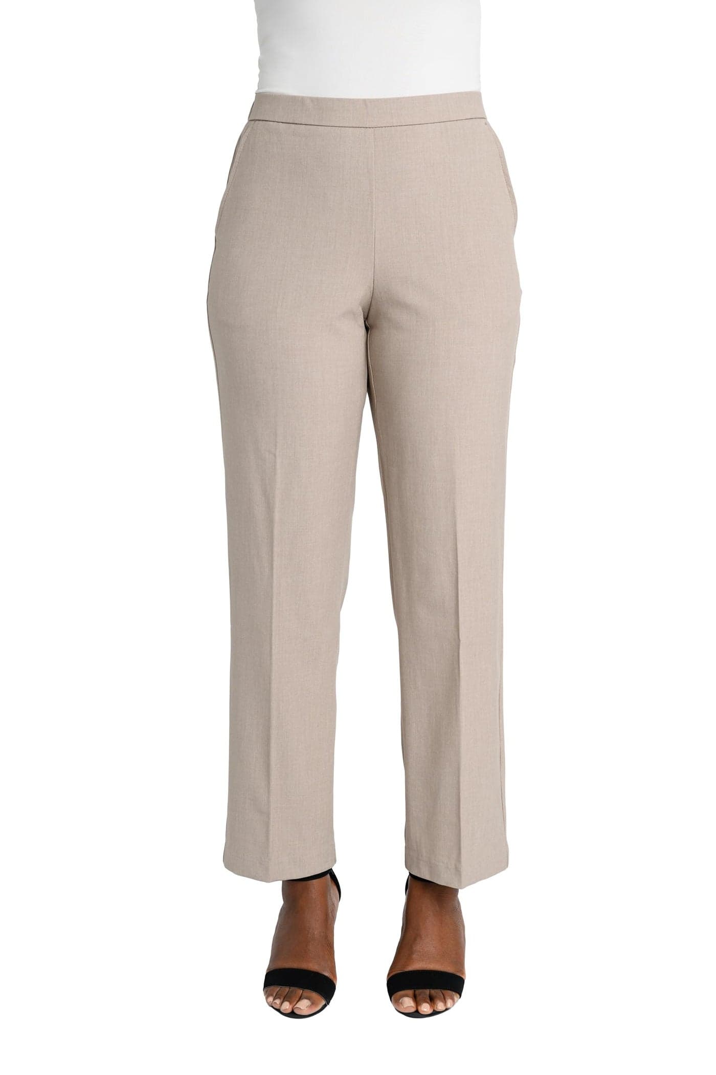 Briggs New York Pull On Dress Pant Regular Length & Short Length, Heather Rockridge, 16S
