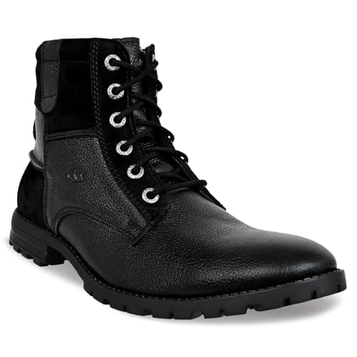 Allen Cooper Genuine Leather Boots For Men(822bl-8)