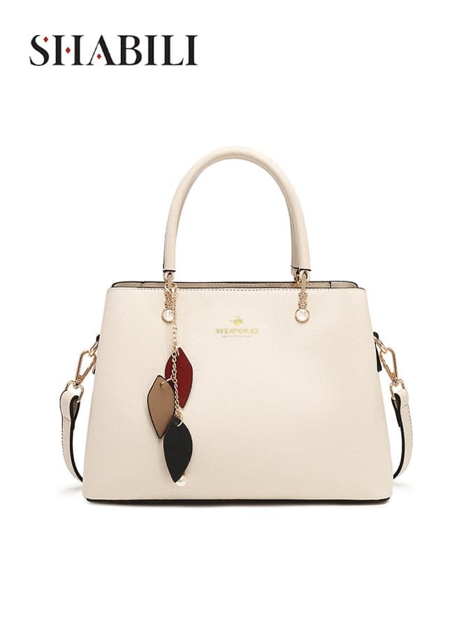 Women's PU Handbag, Ladies Bag Shoulder Bag Crossbody Bag Satchel Bag Messenger Bag for Daily Commuting and Shopping, Structured Multi Pocket Design With Secure Zipper Closure and Detachable Strap
