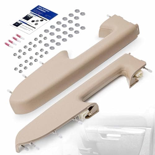 Left Driver Right Passenger Side Armrest Repair Kit Fit for Chevy Silverado 1500 2500HD 3500HD 20102014 For GMC Sierra 1500 2500 HD 3500 HD 20102014 Door Panel with Release Handle Below Armrest