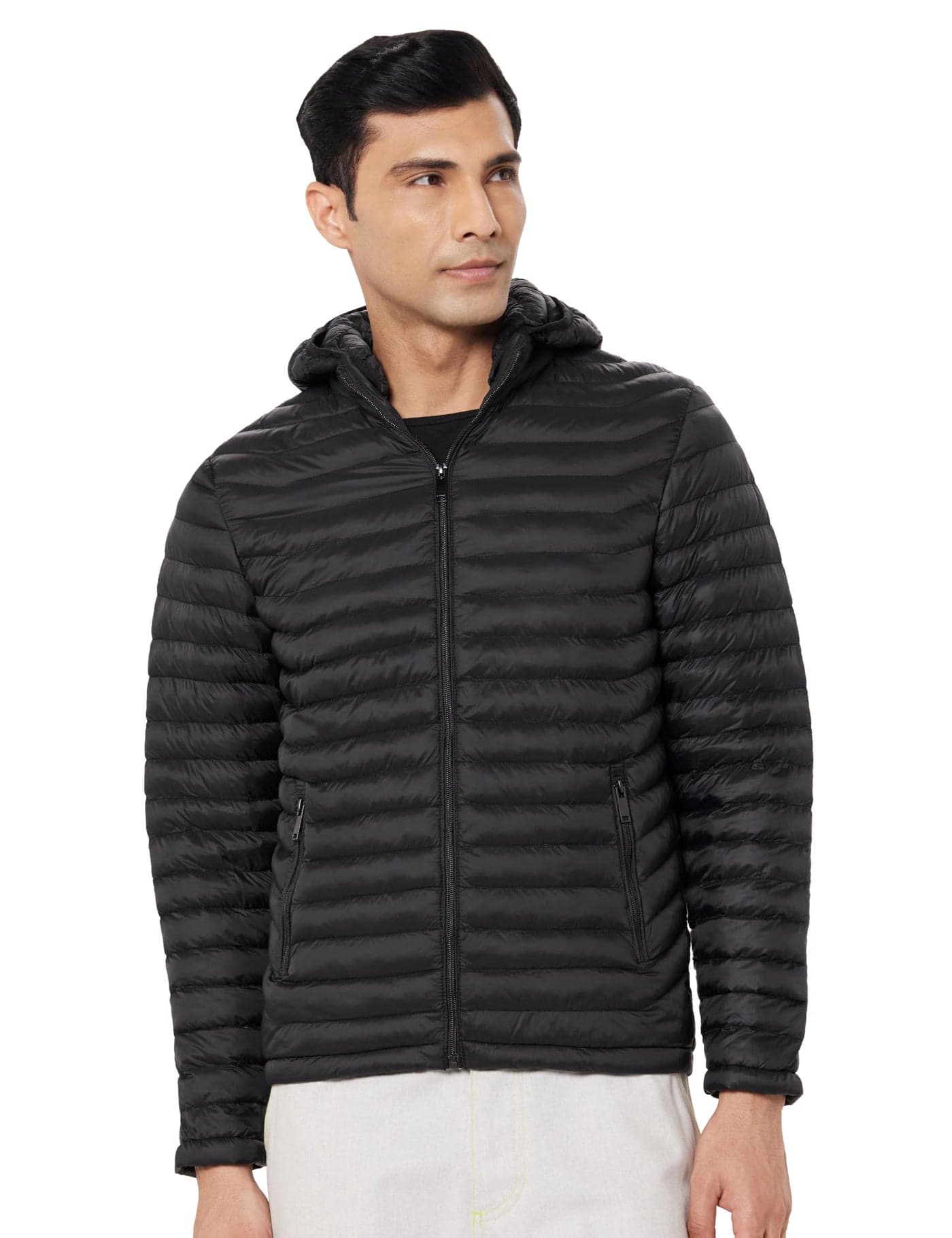 Qube By Fort Collins Puffer Jacket for Men with Hood – Warm, Lightweight & Quilted Winter Jacket for Men