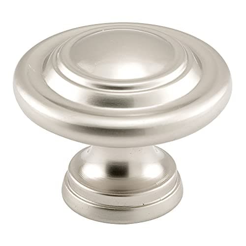 Prime-Line N 7372 Bi-Fold Door Knob, 1-11/16 in. Outside Diameter, Diecast, Satin Nickel Plated (Single Pack)
