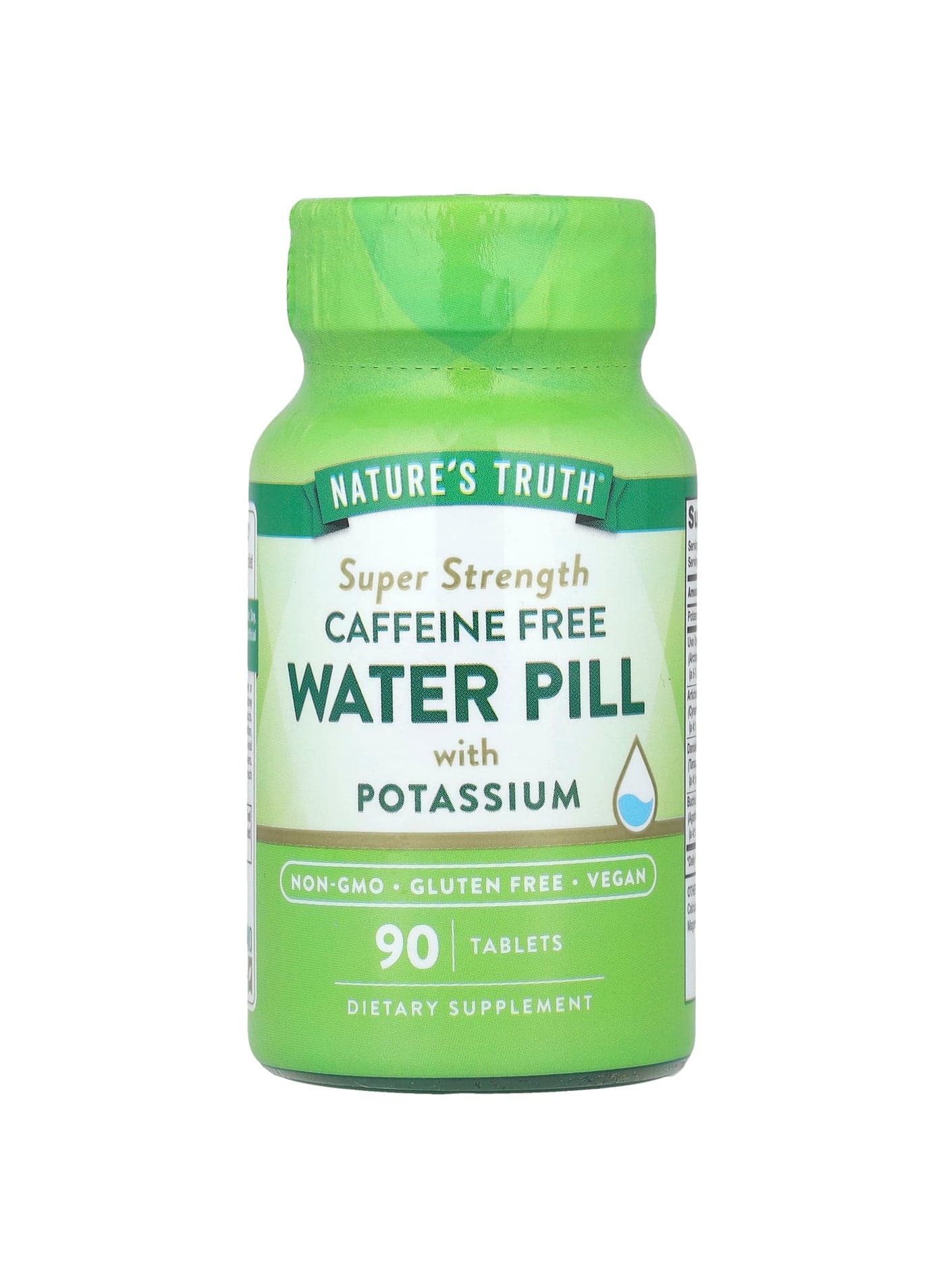 Water Pill with Potassium, Caffeine Free, 90 Tablets
