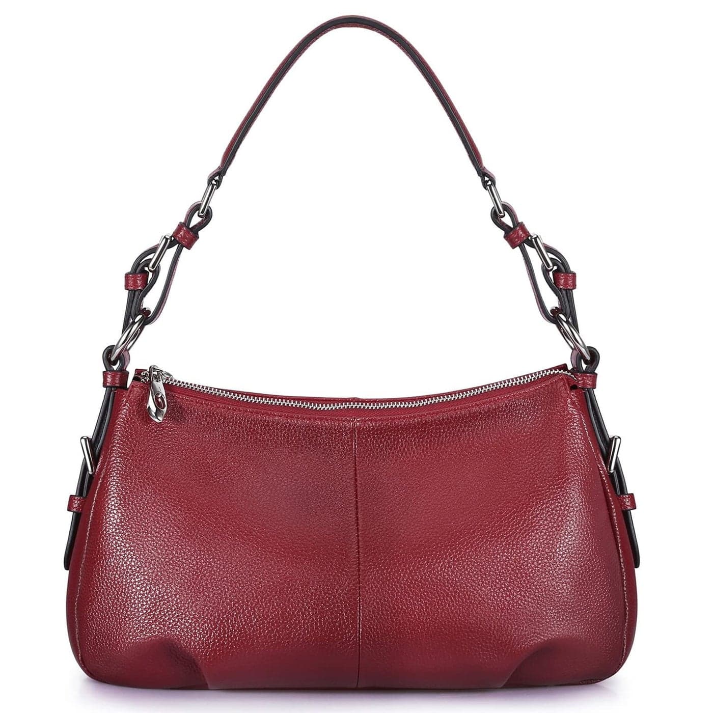 S-ZONE Womens Hobo Genuine Leather Shoulder Bag Top-handle Handbag Ladies Purses