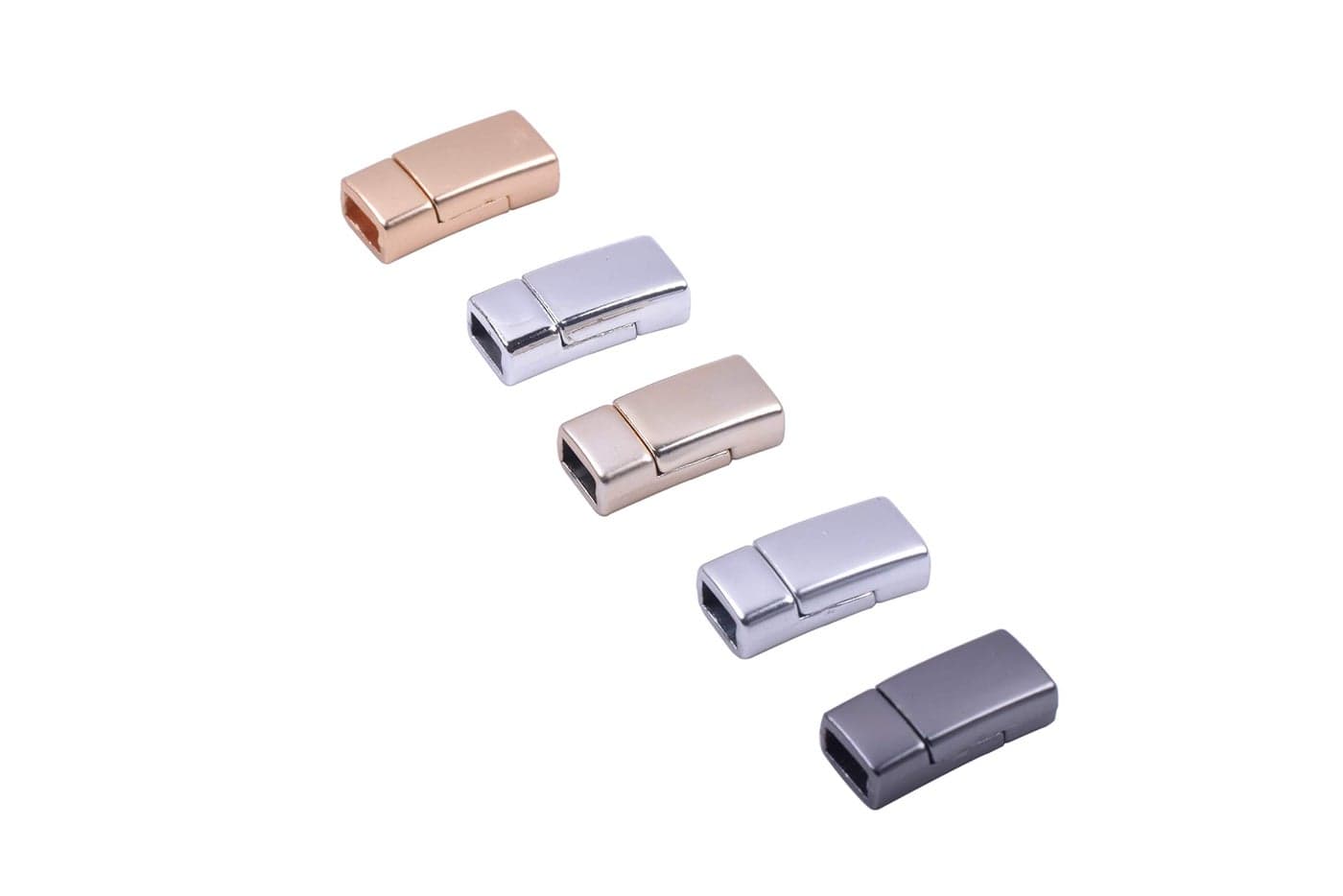 KONMAY 10 Sets 60mmx30mm Tiny Magnetic Jewelry Clasps for Bracelet Making Mixed