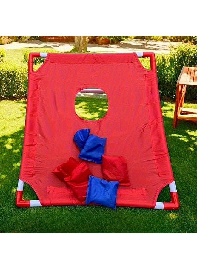 Folding Bean Bag Throwing Game Set with 6 Bags, Durable Nylon Material,Outdoor Sports Set, Outdoor Rest Games, Travel Parent-Child Interaction