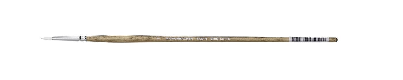 Grumbacher Bristlette Round Oil and Acrylic Brush Synthetic Bristles Size 1 4720R1