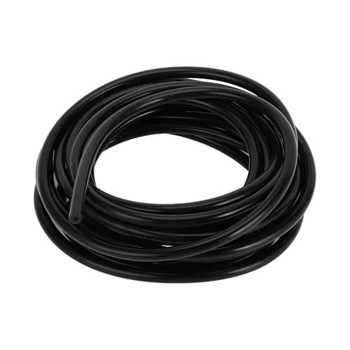 INFINAUTO Silicone Vacuum Tubing Hose Engine 16.4FT 1/16" 2mm ID 2.5mm Thickness for Ford Automotive Air Vacuum Line Pipe Silicone Black High Temperature