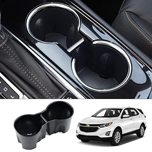 Autorder Cup Holder Inserts for Chevy/Chevrolet Equinox 2018 2019 2020 2021 2022 2023 2024 Accessories Center Console Water Cup Holder