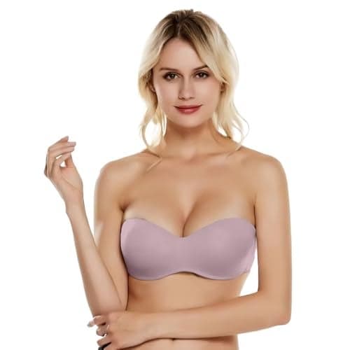 Luella Women’s Padded Wired Push Up Bra for Women with |Demi Cup Bra Design| Underwired |Soft Foam Pads |Detachable Straps| (in, Numeric, 34, A, 34, Regular, Pink)