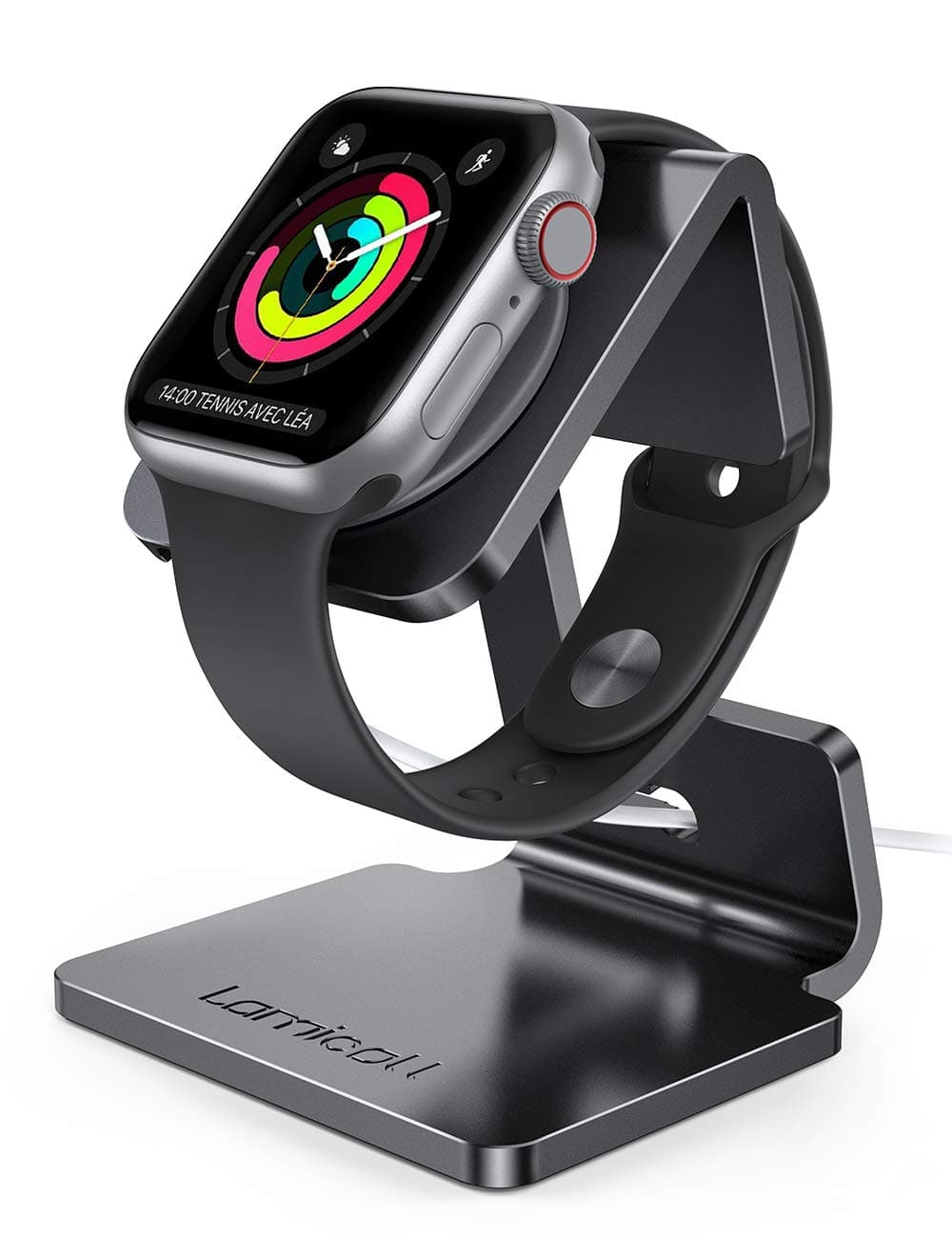 Lamicall Watch Stand for Apple Watch Magnetic Fast Charger - Desk Charging Stand Holder Dock for Apple iWatch Series SE3 SE2 Ultra 3, Series 11 10 9 8 7 6 5(49mm 46mm 45mm 44mm 42mm 41mm 40mm 38mm)