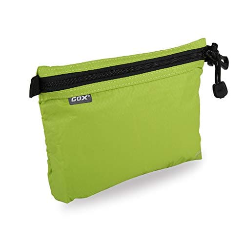 GOX Travel Toiletry Bag Carry On Zipper Pouch Cosmetic Kit Makeup Digital Bag Water Repellent Nylon (Green)