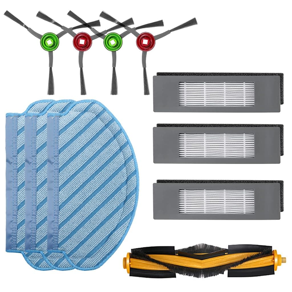 Verilux Filter Brush Mop Cloth Set for Ecovacs Deebot Ozmo 920 950 T5 N5 N8 T5 Max T5 Power Vacuum Deebot N8 Replacement Accessories for Deebot