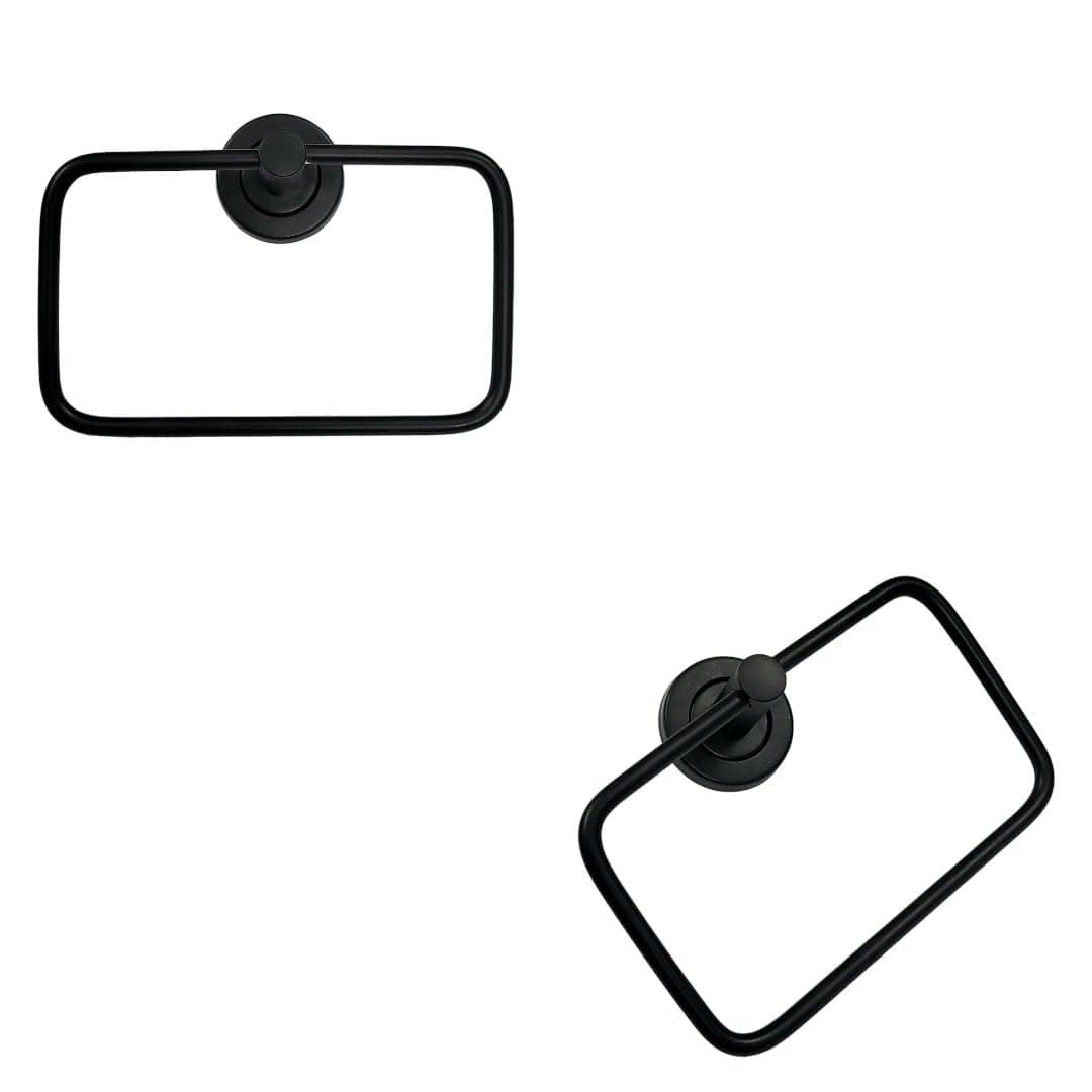 Proniks Stainless Steel Towel Rack for BathroomNapkin HolderNapkin Hanger Square Towel RingPack of 2