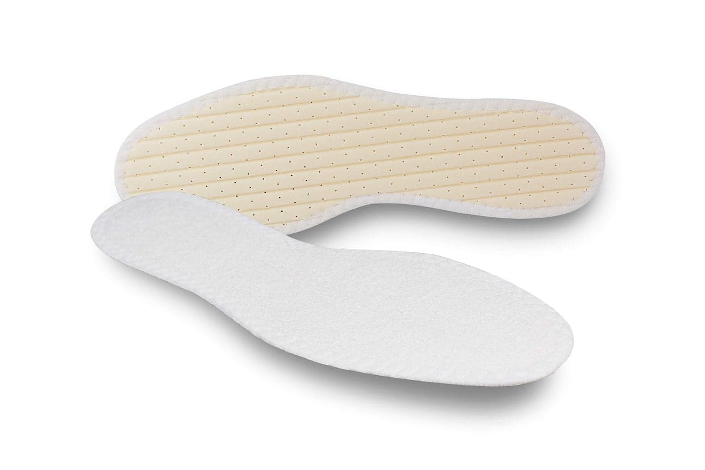 Pedag Summer | Terry Cotton Sockless Insoles | Barefoot Inserts | Handmade in Germany | Absorbs Sweat & Controls Odor | Wear Without Socks | Washable | US Men 15/ EU 48 | White | 1 Pair