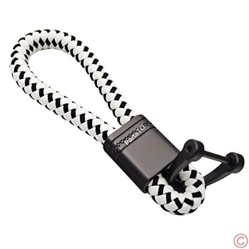 PartsTo Car Key Acorn Weave Braided Key Chain Ring Strap Keychain universal for All Vehicle Car Exterior Performance Trim Decal