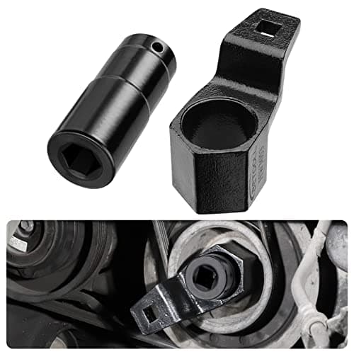 BETOOLL 19 mm Harmonic Balancer Socket & 50mm Crankshaft Crank Pulley Wrench Holder Tool Removal Holding Spanner kit Compatible with Honda and Acura Engines