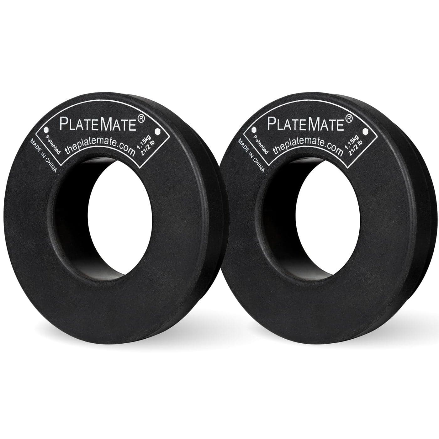 PlateMate Microload Pair 2 12 lb Magnetic Donut Weights 5 lb Set