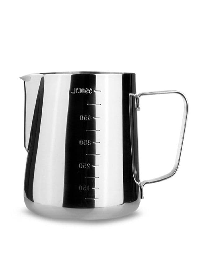 Stainless Steel Milk Frothing Coffee Jug Silver 10.5 x 9.8 x 8.9cm