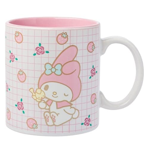Silver Buffalo Sanrio Hello Kitty and Friends My Melody Ceramic Mug, 20 Ounces