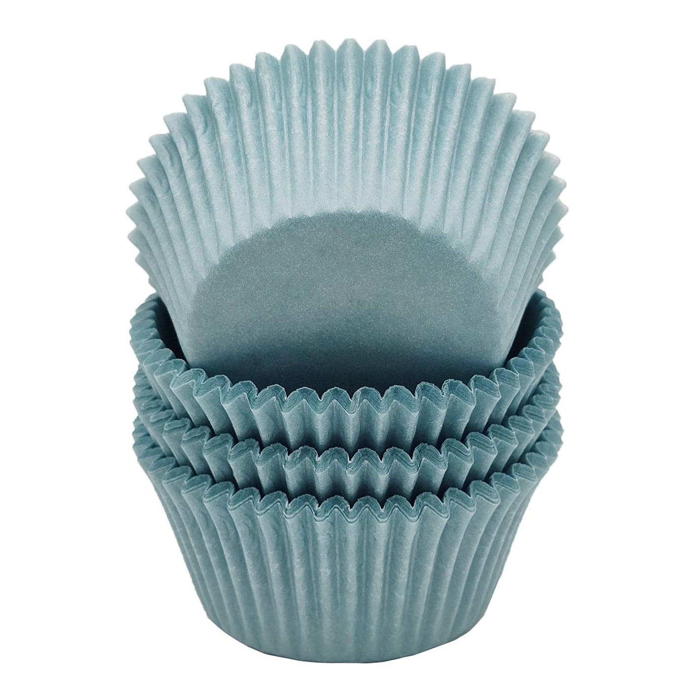 Mombake Premium Blue Greaseproof Cupcake Liners Muffin Paper Baking Cups Standard Sized 100Count