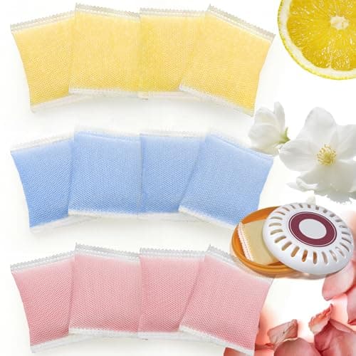 NewKe 12 Pack Diaper Pail Odor Absorber Carbon Filter Refills for Puck Baking Soda Cartridge Diaper Pail Deodorizer Replacement Compatible with Munchkin Step and Pall Diaper Pail
