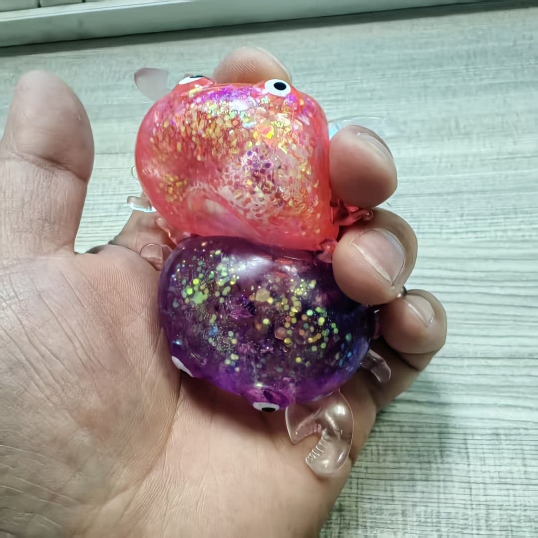 Adorable Squeeze Toy Little Crab Assorted Colors Cute Chubby Jelly Stress Relief