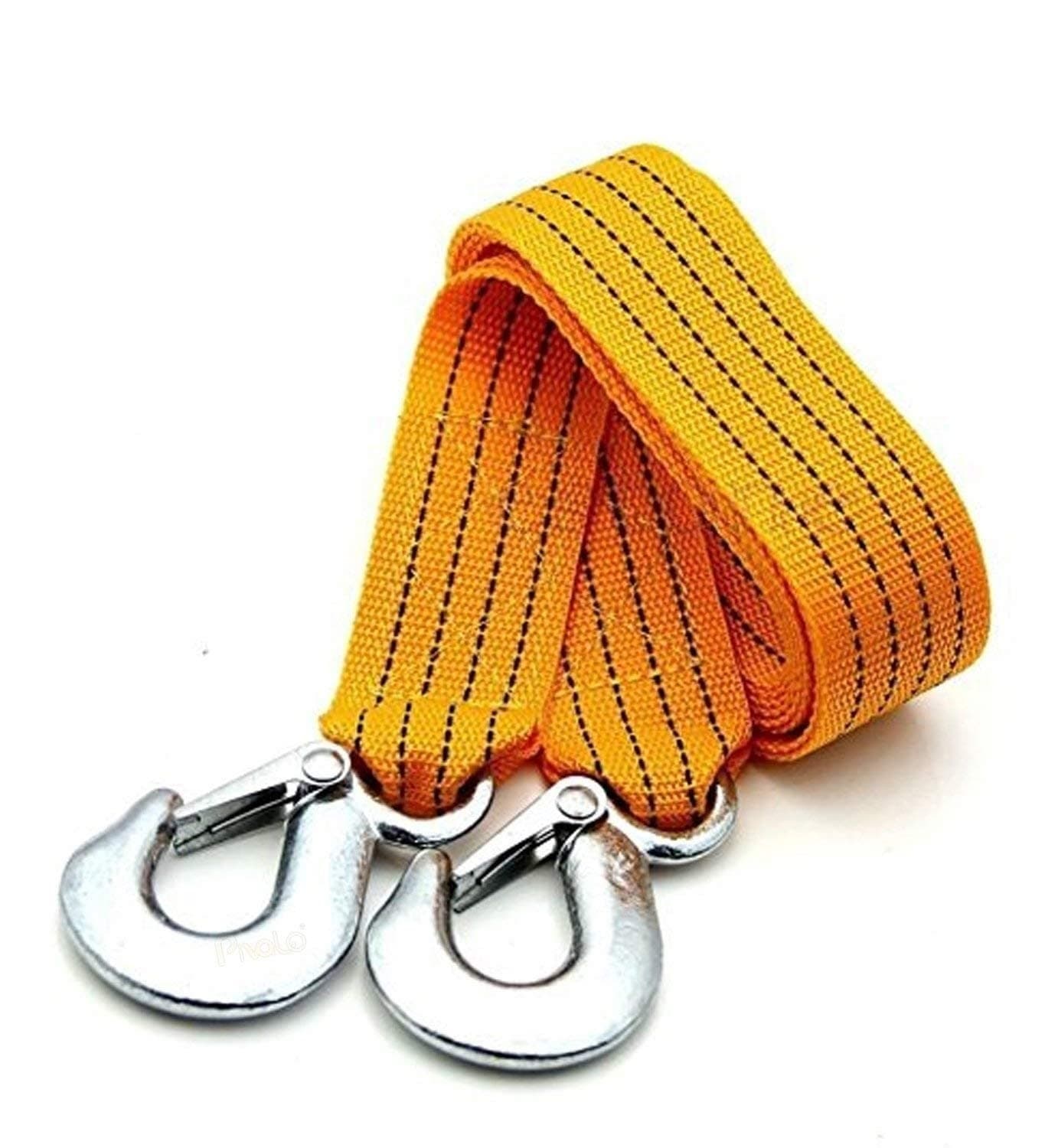 AllExtreme EXCTR1 Car Tow Rope Strap with Hooks | Heavy Duty 3 Ton 3 Meter High Strength Towing Cable | Durable Recovery Belt for Cars, SUVs, Trucks, Jeeps and Mahindra Pickups (Color may vary)