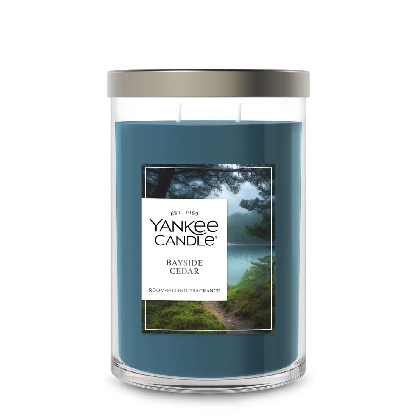 Yankee Candle Large Tumbler Scented Candle with up to 80 Hour Burn Time Premium Plant Wax Blend for Consistent Burn 20 oz Tumbler Candle with Room Filling Fragrance Bayside Cedar