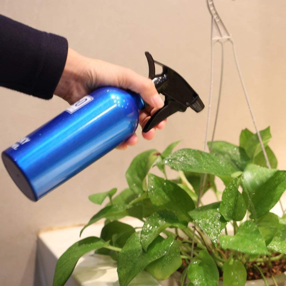 GION 250 ML Water Sprinklers Spray Bottle Refillable Fine Mist Spray Bottle Metal Hairdressing Water Blow Can Water Sprayer H2O Empty Water Spray Bottle for Parlor Salon 3