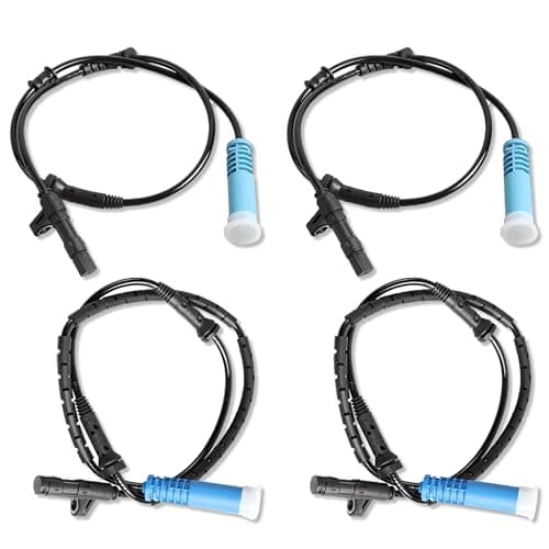 EVERESTWAY 4 PCS Front and Rear ABS Wheel Speed Sensors Compatible for 2002 2003 2004 2005 2006 2007 2008 Mini Cooper L4 1.6L 34526756384 34526756385 ALS2383 ALS2561