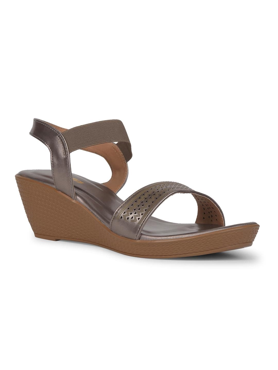 Bata Alaska Sandal Women's Gunmetal Heels - 5 UK (6612013)