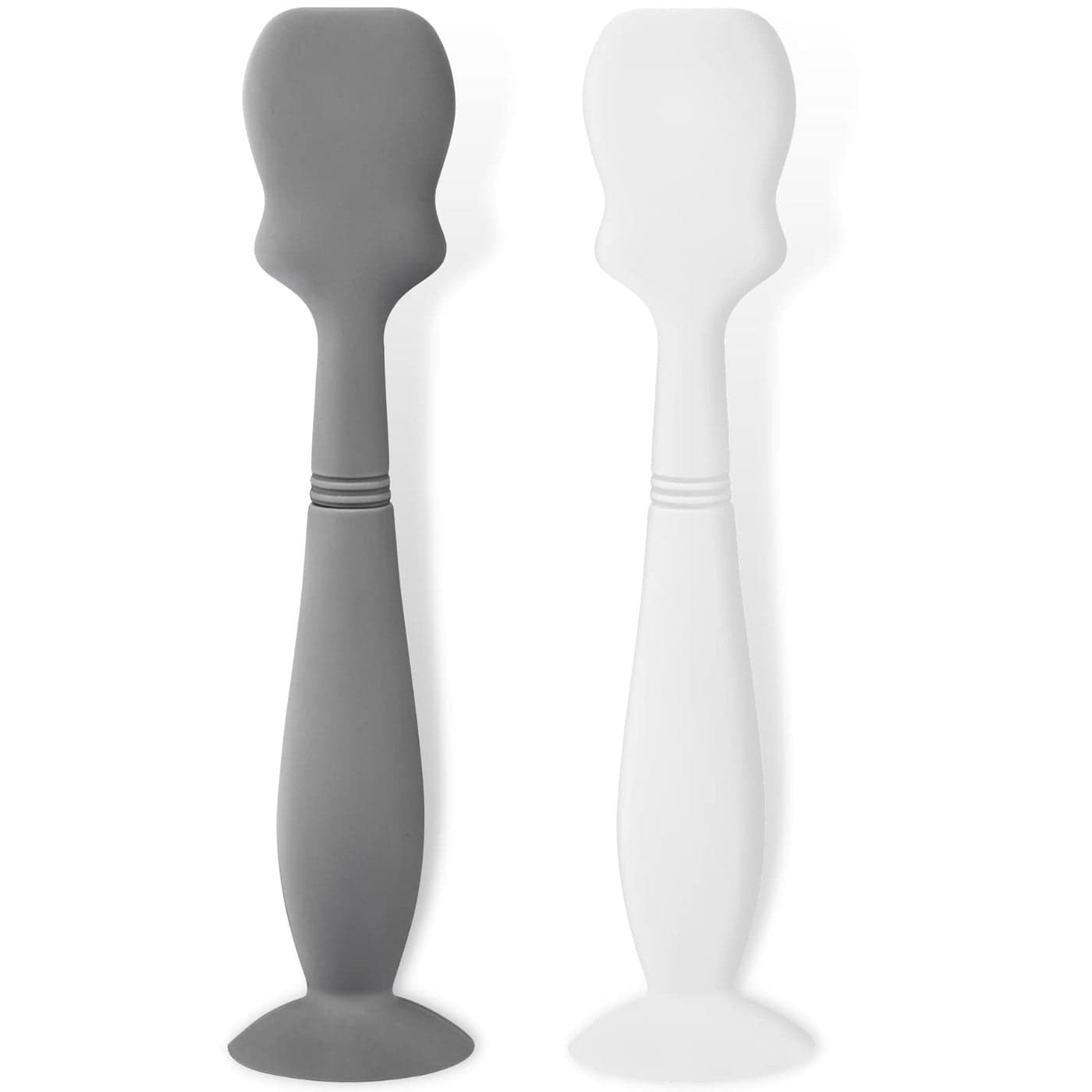 2 Pack Baby Diaper Cream Brush Diaper Cream Spatula Applicator Silicone Baby Butt Paste Spatula for Babies Newborn Gray White