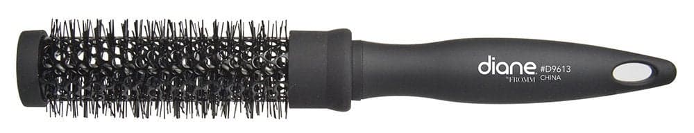 Diane Thermal Hair Brush for Blow Drying and Styling 1 Inch Ceramic Barrel with Nylon Pins Smooths and Styles Hair