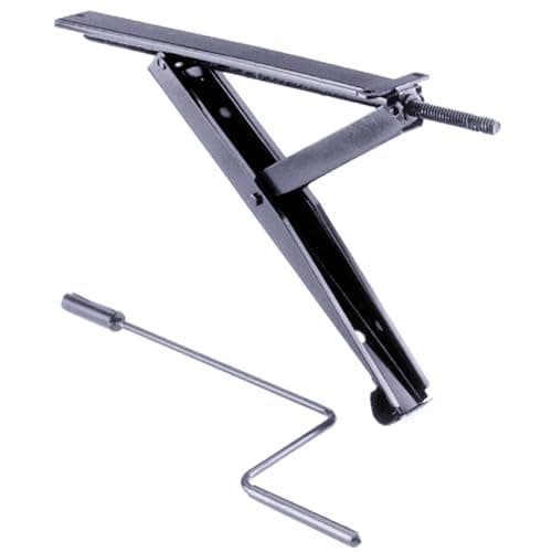 BAL 23025 17" Light Trailer Stabilizing Jacks with Crank Handle – Set of 2 Manual Leveling Jacks for Small Campers & Utility Trailers, 1000 lbs. Capacity Per Jack