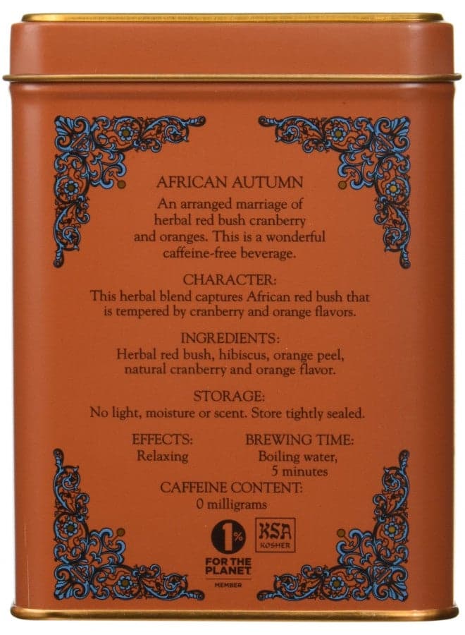 Harney & Sons Fine Teas African Autumn Tin - 20 Sachets