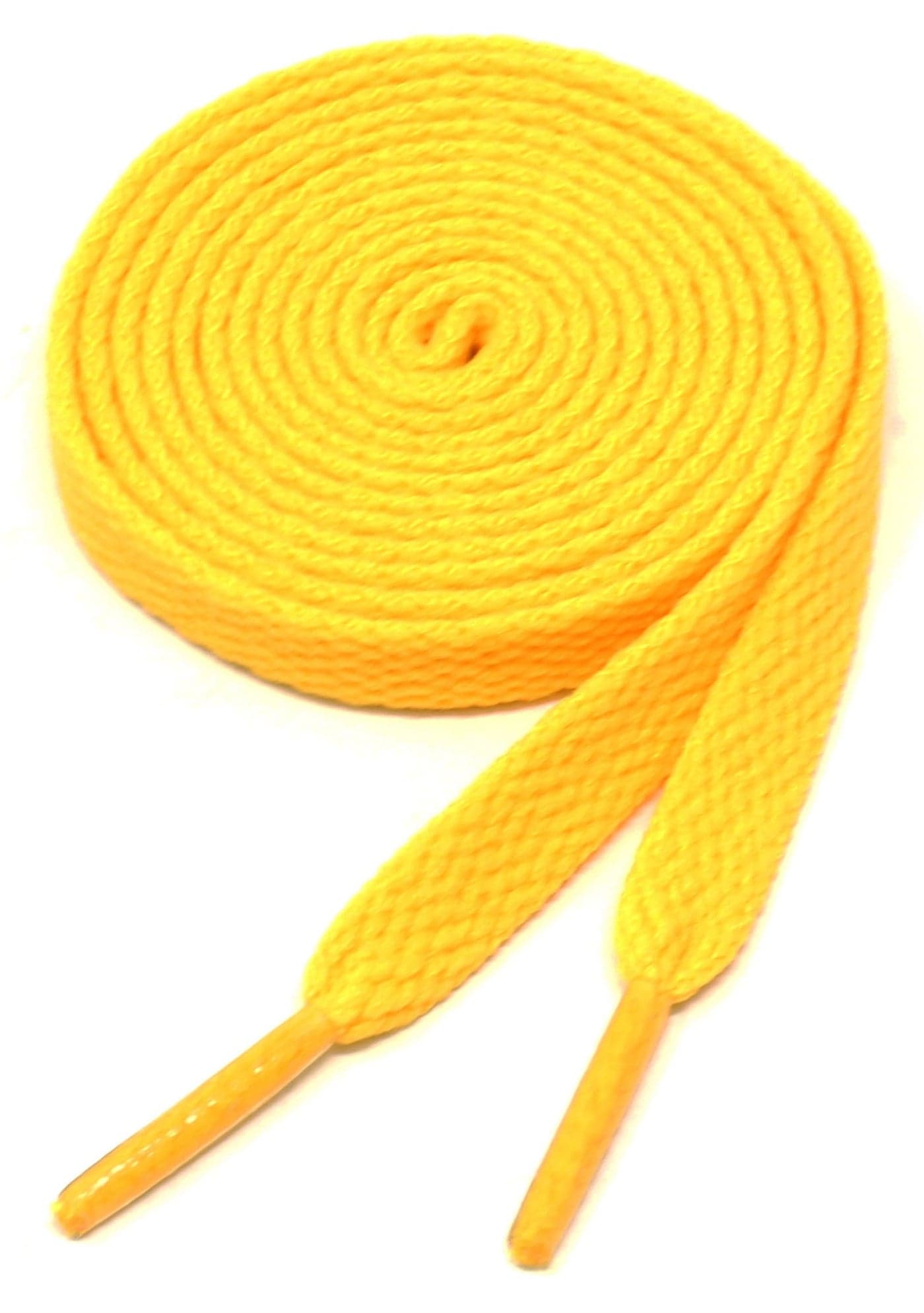 BCB Wear Flat Shoelaces 5/16" Wide Solid Colors Several Lengths For Sneakers and Shoes (Gold-45)