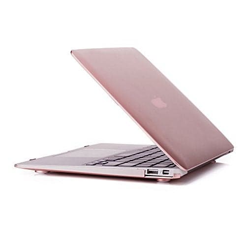 RUBAN Compatible with MacBook Air 11 Inch Case Model A1370 A1465, Soft Touch Plastic Hard Shell Case Bundle for Mac Air 11.6 (Rose Gold)