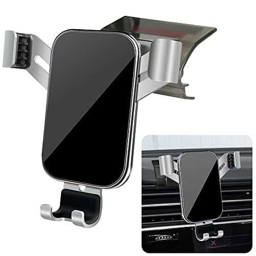 LUNQIN Car Phone Holder for Audi Q7 SQ7 2020-2026 and Audi Q8 SQ8 RSQ8 2019 2020 2021 2022 2023 2024 2026 Auto Interior Accessories Best Cell Phones Mount Cellphone Mobile Charging Navigation Stand