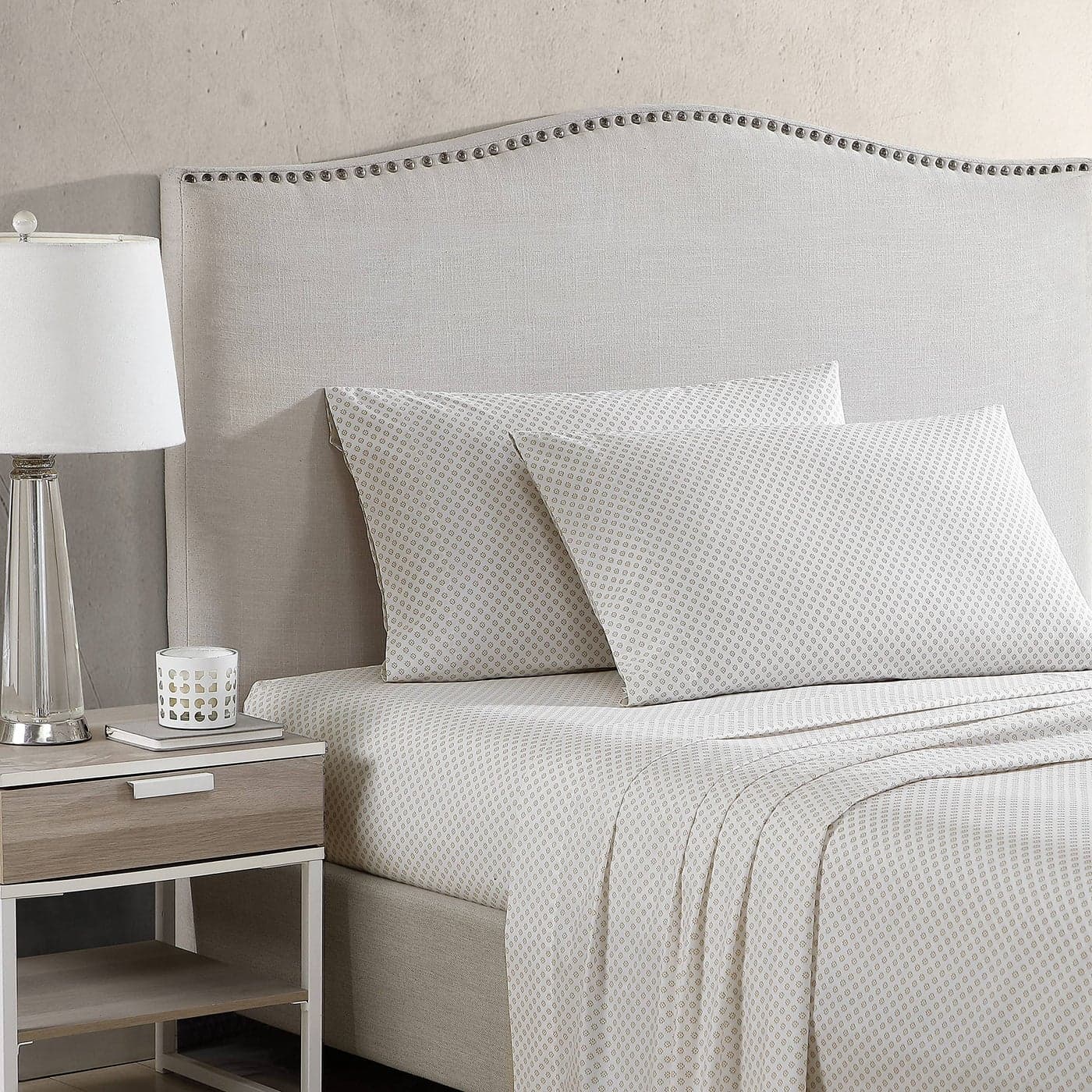 Stone Cottage King Sheets Cotton Percale Bedding Set Crisp Cool Ideal Bedding Set Millstone King