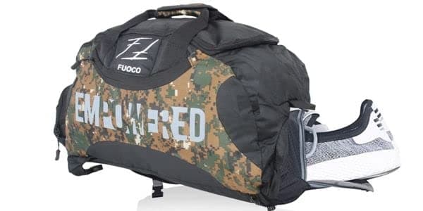 FUOCO 3-in-1 Hybrid Duffle Bag Men Women Backpack | Gym Bag for Men with Shoe Compartment | Sports Bags for Yoga Swimming with Travel Backpacks