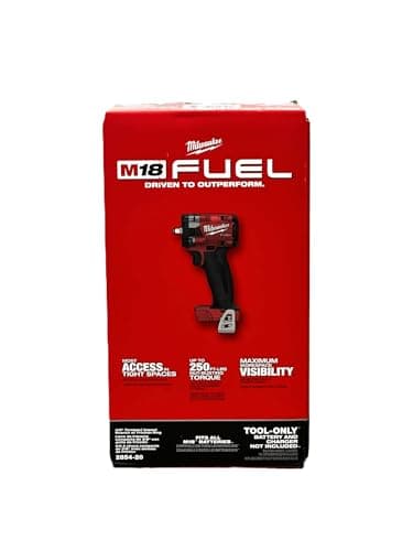 Milwaukee FUEL 2854-20 3/8 Brushless Cordless Impact Wrench Volt (Bare Tool Only), Red