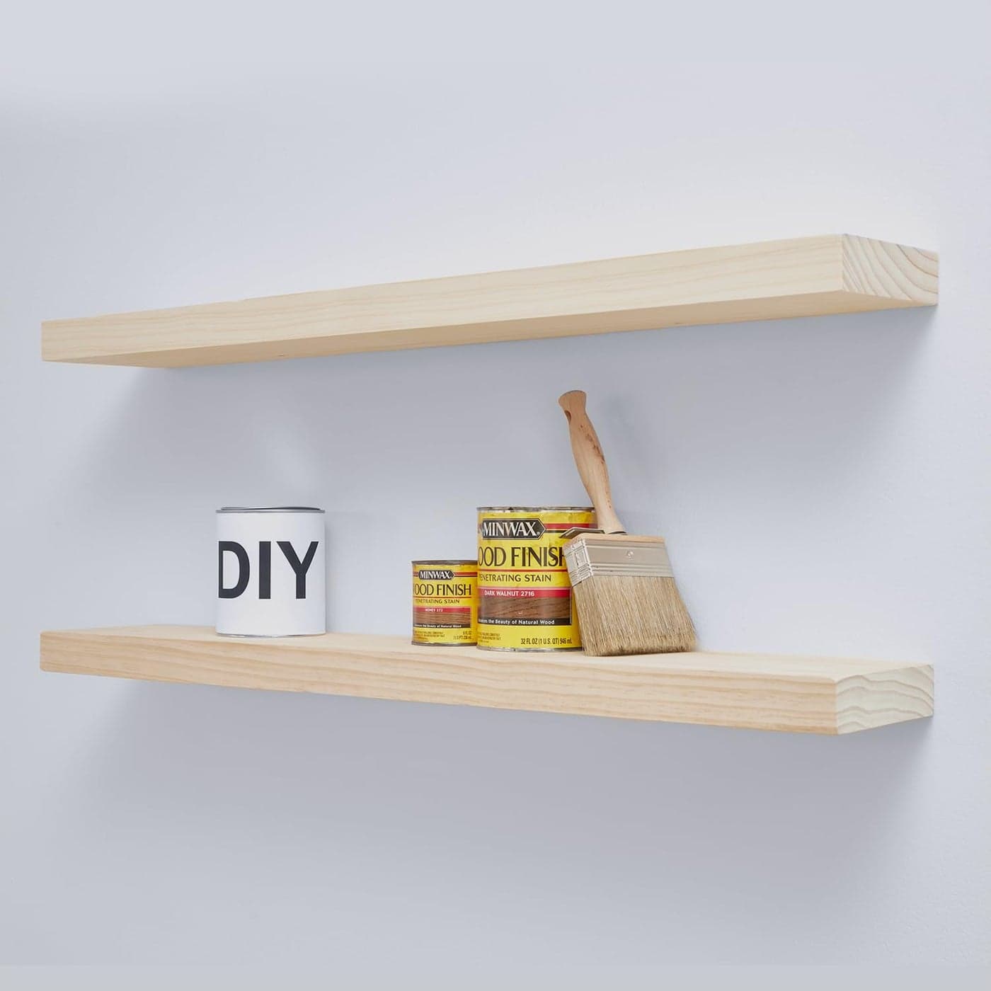 Homeforia 36 inch Wood Floating Shelves High End Solid Natural Wood 36inch Large Floating Shelf Bathroom Unfinished Wooden Floating Shelves for Wall Heavy Duty Bracket 36 X 65 X 175 in Set of 2