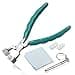 LEONTOOL 6 Glasses Frame Clamp Adjusting Pliers Eyeglasses Repairing Pliers Bracelet Bending Plier Nose Pad Arm Repair Tools Optical Hand Tool with Screwdriver Glasses Cloth and Nylon Replacement