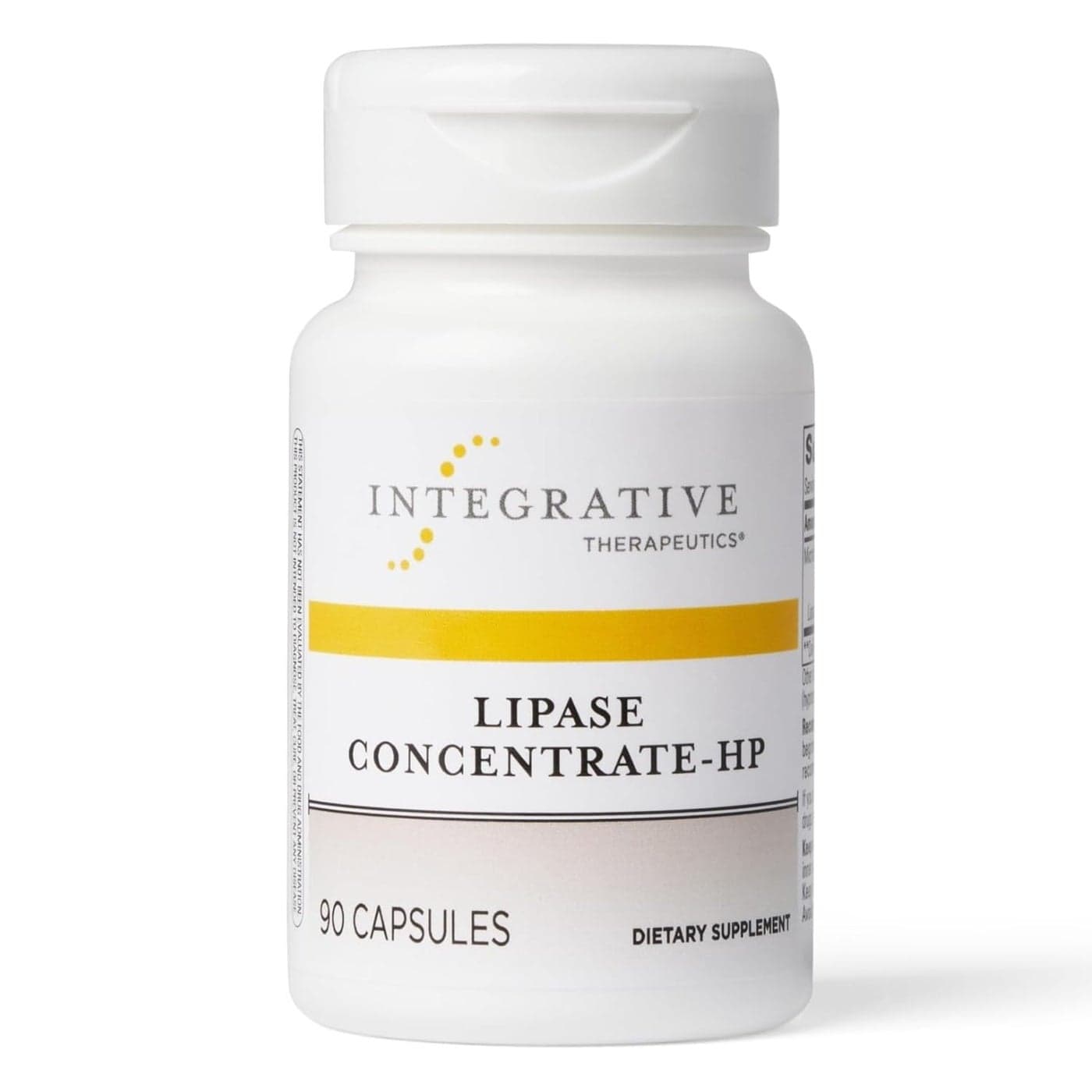 Integrative Therapeutics Lipase ConcentrateHPGut Enzyme Supplement for Men and Women to Support The Digestion of Fats 90 Vegan Capsules