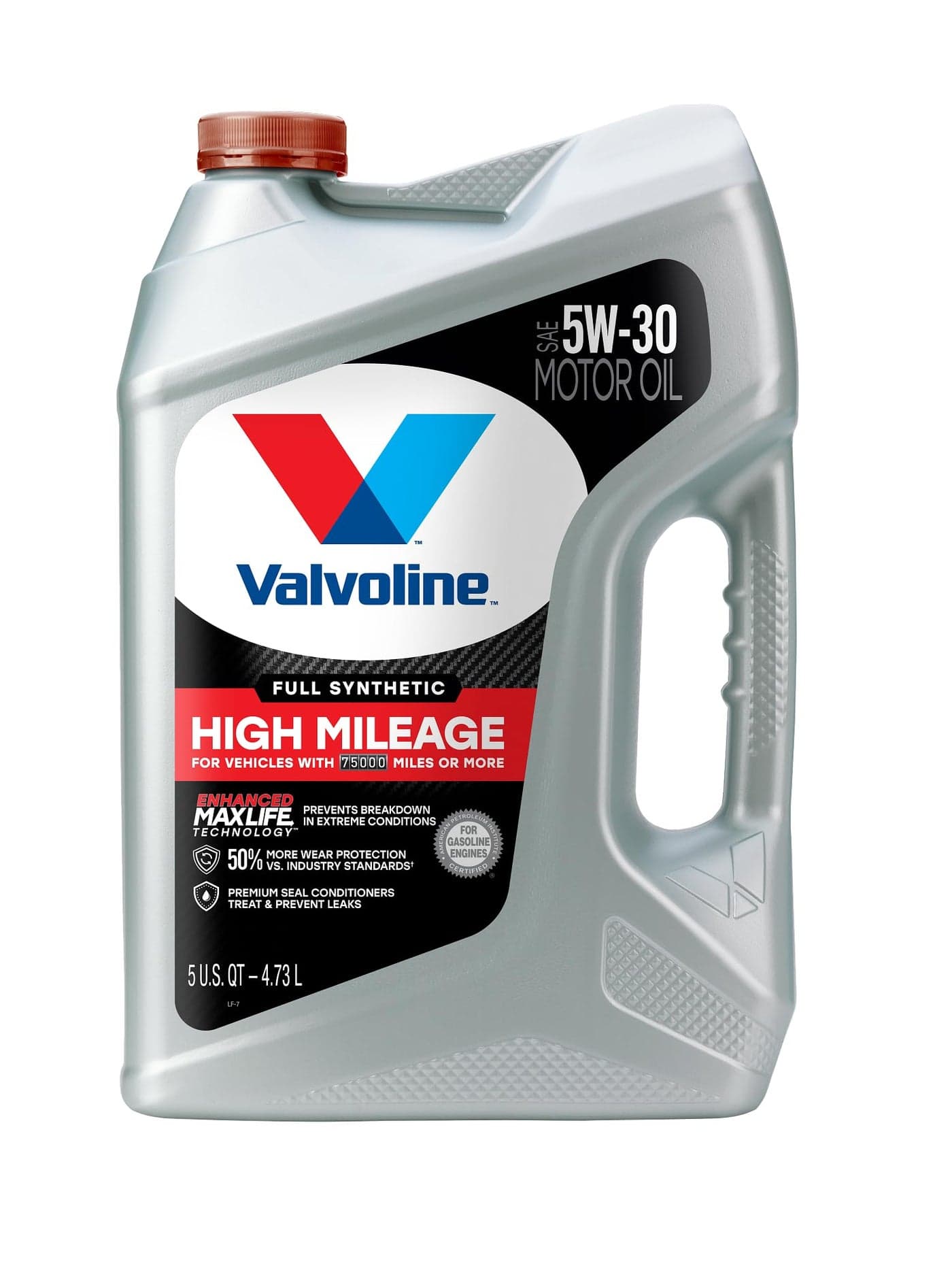 Valvoline Full Synthetic High Mileage with MaxLife Technology 5W-30 Motor Oil 5 Quart